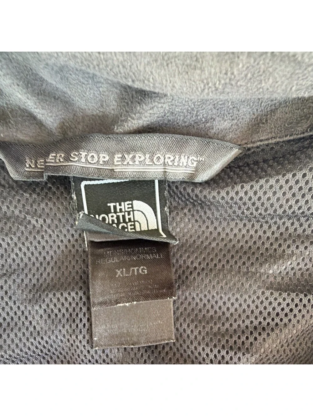 The North Face Men's Red Gray Hooded Full Zip Rain Jacket XL